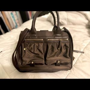 Tutilo Shoulder Tote Bag-Brown-Zippered with Compartments may fit 13" Laptops
